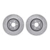 7512-54226 by DYNAMIC FRICTION COMPANY - Brake Rotor - Dimpled & Slotted - Silver w/5000 Brake Pads & HW Kit