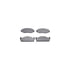 7512-55052 by DYNAMIC FRICTION COMPANY - Rotors-Drilled & Slotted-Silver w/ 5000 Advanced Brake Pads Incl Hdw