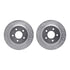 7512-55138 by DYNAMIC FRICTION COMPANY - Rotors-Drilled & Slotted-Silver w/ 5000 Advanced Brake Pads Incl Hdw