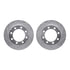 7212-40115 by DYNAMIC FRICTION COMPANY - Brake Rotor - Drilled & Slotted - Silver- HD Brake Pad - Hardware