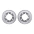 7212-40134 by DYNAMIC FRICTION COMPANY - Brake Rotor - Drilled & Slotted - Silver- HD Brake Pad - Hardware