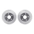 7212-42095 by DYNAMIC FRICTION COMPANY - Brake Rotor - Drilled & Slotted - Silver- HD Brake Pad - Hardware