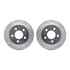 7212-42098 by DYNAMIC FRICTION COMPANY - Brake Rotor - Drilled & Slotted - Silver- HD Brake Pad - Hardware