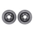 7212-42109 by DYNAMIC FRICTION COMPANY - Brake Rotor - Drilled & Slotted - Silver- HD Brake Pad - Hardware