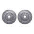 7212-47029 by DYNAMIC FRICTION COMPANY - Brake Rotor - Drilled & Slotted - Silver- HD Brake Pad - Hardware