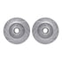 7212-47033 by DYNAMIC FRICTION COMPANY - Brake Rotor - Drilled & Slotted - Silver- HD Brake Pad - Hardware