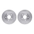 7212-47049 by DYNAMIC FRICTION COMPANY - Brake Rotor - Drilled & Slotted - Silver- HD Brake Pad - Hardware