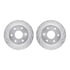 7212-48004 by DYNAMIC FRICTION COMPANY - Brake Rotor - Drilled & Slotted - Silver- HD Brake Pad - Hardware