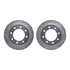 7212-48012 by DYNAMIC FRICTION COMPANY - Brake Rotor - Drilled & Slotted - Silver- HD Brake Pad - Hardware