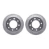 7212-48023 by DYNAMIC FRICTION COMPANY - Brake Rotor - Drilled & Slotted - Silver- HD Brake Pad - Hardware