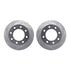 7212-48122 by DYNAMIC FRICTION COMPANY - Brake Rotor - Drilled & Slotted - Silver- HD Brake Pad - Hardware