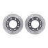 7212-48145 by DYNAMIC FRICTION COMPANY - Brake Rotor - Drilled & Slotted - Silver- HD Brake Pad - Hardware