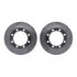 7212-48163 by DYNAMIC FRICTION COMPANY - Brake Rotor - Drilled & Slotted - Silver- HD Brake Pad - Hardware