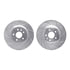 7212-54005 by DYNAMIC FRICTION COMPANY - Brake Rotor - Drilled & Slotted - Silver- HD Brake Pad - Hardware