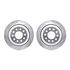 7212-55003 by DYNAMIC FRICTION COMPANY - Brake Rotor - Drilled & Slotted - Silver- HD Brake Pad - Hardware