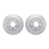 7212-67006 by DYNAMIC FRICTION COMPANY - Brake Rotor - Drilled & Slotted - Silver- HD Brake Pad - Hardware