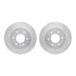 7212-67005 by DYNAMIC FRICTION COMPANY - Brake Rotor - Drilled & Slotted - Silver- HD Brake Pad - Hardware