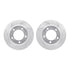 7212-76007 by DYNAMIC FRICTION COMPANY - Brake Rotor - Drilled & Slotted - Silver- HD Brake Pad - Hardware