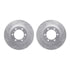 7212-76008 by DYNAMIC FRICTION COMPANY - Brake Rotor - Drilled & Slotted - Silver- HD Brake Pad - Hardware