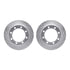 7212-99090 by DYNAMIC FRICTION COMPANY - Brake Rotor - Drilled & Slotted - Silver- HD Brake Pad - Hardware