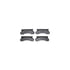 7212-99090 by DYNAMIC FRICTION COMPANY - Brake Rotor - Drilled & Slotted - Silver- HD Brake Pad - Hardware