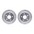 7212-99103 by DYNAMIC FRICTION COMPANY - Brake Rotor - Drilled & Slotted - Silver- HD Brake Pad - Hardware