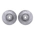 7212-99165 by DYNAMIC FRICTION COMPANY - Brake Rotor - Drilled & Slotted - Silver- HD Brake Pad - Hardware