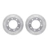 7212-99168 by DYNAMIC FRICTION COMPANY - Brake Rotor - Drilled & Slotted - Silver- HD Brake Pad - Hardware