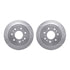 7212-99188 by DYNAMIC FRICTION COMPANY - Brake Rotor - Drilled & Slotted - Silver- HD Brake Pad - Hardware