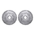 7212-99207 by DYNAMIC FRICTION COMPANY - Brake Rotor - Drilled & Slotted - Silver- HD Brake Pad - Hardware