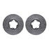 7212-99245 by DYNAMIC FRICTION COMPANY - Brake Rotor - Drilled & Slotted - Silver- HD Brake Pad - Hardware