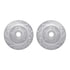 7402-47004 by DYNAMIC FRICTION COMPANY - Brake Rotor - Drilled & Slotted - Silver- HD Brake Pad