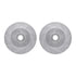 7402-54003 by DYNAMIC FRICTION COMPANY - Brake Rotor - Drilled & Slotted - Silver- HD Brake Pad