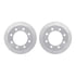 7412-40009 by DYNAMIC FRICTION COMPANY - Brake Rotor - Drilled & Slotted - Silver- HD Brake Pad - Hardware