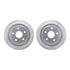 7412-40011 by DYNAMIC FRICTION COMPANY - Brake Rotor - Drilled & Slotted - Silver- HD Brake Pad - Hardware