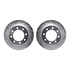 7412-40021 by DYNAMIC FRICTION COMPANY - Brake Rotor - Drilled & Slotted - Silver- HD Brake Pad - Hardware