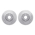 7412-40025 by DYNAMIC FRICTION COMPANY - Brake Rotor - Drilled & Slotted - Silver- HD Brake Pad - Hardware