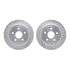 7412-42002 by DYNAMIC FRICTION COMPANY - Brake Rotor - Drilled & Slotted - Silver- HD Brake Pad - Hardware