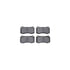 7412-42003 by DYNAMIC FRICTION COMPANY - Brake Rotor - Drilled & Slotted - Silver- HD Brake Pad - Hardware