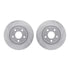 7412-42006 by DYNAMIC FRICTION COMPANY - Brake Rotor - Drilled & Slotted - Silver- HD Brake Pad - Hardware