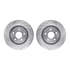 7412-42009 by DYNAMIC FRICTION COMPANY - Brake Rotor - Drilled & Slotted - Silver- HD Brake Pad - Hardware