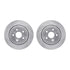 7412-42011 by DYNAMIC FRICTION COMPANY - Brake Rotor - Drilled & Slotted - Silver- HD Brake Pad - Hardware