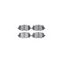 7412-42014 by DYNAMIC FRICTION COMPANY - Brake Rotor - Drilled & Slotted - Silver- HD Brake Pad - Hardware