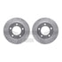 7412-42023 by DYNAMIC FRICTION COMPANY - Brake Rotor - Drilled & Slotted - Silver- HD Brake Pad - Hardware