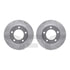 7412-42024 by DYNAMIC FRICTION COMPANY - Brake Rotor - Drilled & Slotted - Silver- HD Brake Pad - Hardware