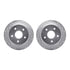 7412-42034 by DYNAMIC FRICTION COMPANY - Brake Rotor - Drilled & Slotted - Silver- HD Brake Pad - Hardware