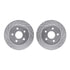 7412-42038 by DYNAMIC FRICTION COMPANY - Brake Rotor - Drilled & Slotted - Silver- HD Brake Pad - Hardware