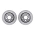 7412-42043 by DYNAMIC FRICTION COMPANY - Brake Rotor - Drilled & Slotted - Silver- HD Brake Pad - Hardware