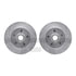 7412-48005 by DYNAMIC FRICTION COMPANY - Brake Rotor - Drilled & Slotted - Silver- HD Brake Pad - Hardware
