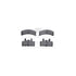 7412-48005 by DYNAMIC FRICTION COMPANY - Brake Rotor - Drilled & Slotted - Silver- HD Brake Pad - Hardware